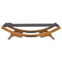 Tumbona con dosel madera curvada gris antracita 100x188,5x44 cm