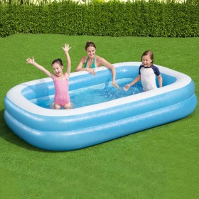 Bestway Piscina familiar inflable rectangular azul blanco 262x175x51cm de , Piscinas - Ref: Foro24-3202495, Precio: 44,99 €, ...