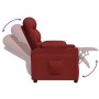Sillón reclinable de tela rojo tinto de , Sillones - Ref: Foro24-348073, Precio: 187,96 €, Descuento: %