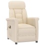 Sillón de masaje eléctrico tela de microfibra beige de , Sillones de masaje eléctricos - Ref: Foro24-348412, Precio: 204,24 €