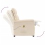 Sillón de masaje eléctrico tela de microfibra beige de , Sillones de masaje eléctricos - Ref: Foro24-348412, Precio: 204,24 €