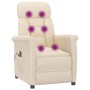 Sillón de masaje eléctrico tela de microfibra beige de , Sillones de masaje eléctricos - Ref: Foro24-348412, Precio: 204,24 €