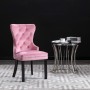 Sillas de comedor 6 unidades terciopelo rosa de , Sillas de comedor - Ref: Foro24-3055880, Precio: 927,36 €, Descuento: %