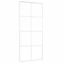 Puerta corredera ESG vidrio y aluminio 90x205 cm blanco de vidaXL, Puertas para el hogar - Ref: Foro24-151672, Precio: 160,06...