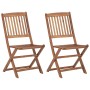 Sillas de jardín plegables 2 uds y cojines madera maciza acacia | Foro24.es | Tu tienda online para hogar, jardín y más Foro24.es