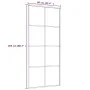 ESG-Glas- und Aluminium-Schiebetür 90x205 cm weiß von vidaXL, Türen für zu Hause - Ref: Foro24-151672, Preis: 157,20 €, Rabat...