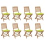 Sillas de jardín plegables 8 uds y cojines madera maciza acacia | Foro24.es | Tu tienda online para hogar, jardín y más Foro24.es