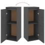 Gray solid pine wood wall cabinet 30x30x80 cm by vidaXL, Shelves and shelves - Ref: Foro24-813499, Price: 48,74 €, Discount: %