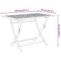 Set comedor de jardín plegable 5 piezas madera maciza de acacia