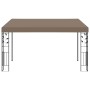 Cenador con montaje en la pared gris taupe 4x3x2,5 m | Foro24.es | Tu tienda online para hogar, jardín y más Foro24.es