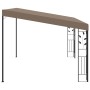 Cenador con montaje en la pared gris taupe 4x3x2,5 m | Foro24.es | Tu tienda online para hogar, jardín y más Foro24.es