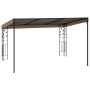 Cenador con montaje en la pared gris taupe 4x3x2,5 m | Foro24.es | Tu tienda online para hogar, jardín y más Foro24.es