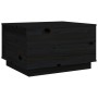 Couchtisch aus massivem schwarzem Kiefernholz, 60 x 50 x 35 cm von vidaXL, Couchtisch - Ref: Foro24-813419, Preis: 81,51 €, R...