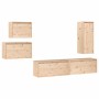 Muebles para TV 5 piezas madera maciza de pino | Foro24.es | Tu tienda online para hogar, jardín y más Foro24.es