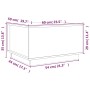 Couchtisch aus massivem schwarzem Kiefernholz, 60 x 50 x 35 cm von vidaXL, Couchtisch - Ref: Foro24-813419, Preis: 81,51 €, R...
