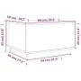 Couchtisch aus massivem schwarzem Kiefernholz, 60 x 50 x 35 cm von vidaXL, Couchtisch - Ref: Foro24-813419, Preis: 80,55 €, R...