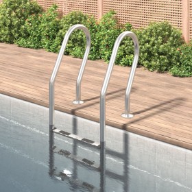 Escalera para piscina acero inoxidable 304 54x38x158 cm de , Escaleras y rampas de piscina - Ref: Foro24-93461, Precio: 219,2...
