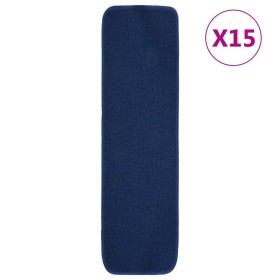 Stufenmatte 15 Stück marineblau rechteckig 75x20 cm von vidaXL, Treppenmatten - Ref: Foro24-340399, Preis: 39,20 €, Rabatt: %
