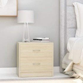 Mesitas de noche 2 uds contrachapado color roble 40x30x40 cm de , Mesitas de noche - Ref: Foro24-801042, Precio: 73,02 €