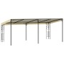 Cenador con montaje en la pared crema 6x3x2,5 m de , Carpas y cenadores - Ref: Foro24-47999, Precio: 384,49 €, Descuento: %
