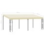 Cenador con montaje en la pared crema 6x3x2,5 m de , Carpas y cenadores - Ref: Foro24-47999, Precio: 384,49 €, Descuento: %