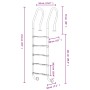 Escalera para piscina acero inoxidable 304 54x38x211 cm de , Escaleras y rampas de piscina - Ref: Foro24-93463, Precio: 281,2...