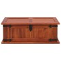 Baúl de almacenamiento de madera maciza de acacia 60x25x22 cm de , Baúles de almacenamiento - Ref: Foro24-247240, Precio: 73,...