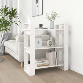 Estantería/divisor de espacios madera pino blanco 80x35x91 cm de , Librerías y estanterías - Ref: Foro24-813900, Precio: 57,51 €