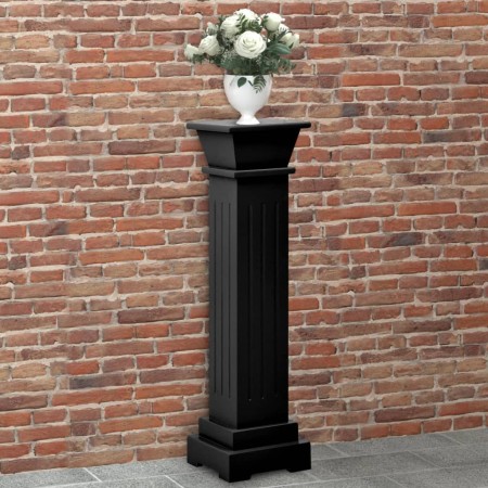 Soporte plantas pilar cuadrado clásico negro 17x17x66 cm MDF | Foro24.es | Tu tienda online para hogar, jardín y más Foro24.es