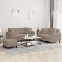 Juego de sofás con cojines 3 piezas tela microfibra gris taupe de , Sofás - Ref: Foro24-3202332, Precio: 588,68 €, Descuento: %