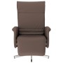 Sillón reclinable con reposapiés cuero sintético marrón de , Sillones - Ref: Foro24-356642, Precio: 186,79 €