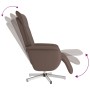 Sillón reclinable con reposapiés cuero sintético marrón de , Sillones - Ref: Foro24-356642, Precio: 186,79 €