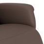 Sillón reclinable con reposapiés cuero sintético marrón de , Sillones - Ref: Foro24-356642, Precio: 186,79 €