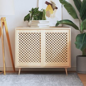 Puertas de armario entramado 2 uds madera pino 49,5x69 cm