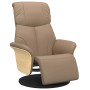 Sillón reclinable con reposapiés cuero sintético capuchino de , Sillones - Ref: Foro24-356628, Precio: 223,12 €