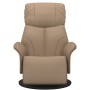 Sillón reclinable con reposapiés cuero sintético capuchino de , Sillones - Ref: Foro24-356628, Precio: 223,12 €