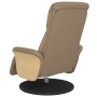 Sillón reclinable con reposapiés cuero sintético capuchino de , Sillones - Ref: Foro24-356628, Precio: 223,12 €