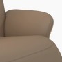 Sillón reclinable con reposapiés cuero sintético capuchino de , Sillones - Ref: Foro24-356628, Precio: 223,12 €