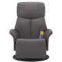 Sillón reclinable de masaje con reposapiés cuero sintético gris | Foro24.es | Tu tienda online para hogar, jardín y más Foro24.es