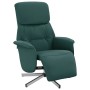 Sillón reclinable con reposapiés tela verde oscuro de , Sillones - Ref: Foro24-356661, Precio: 182,76 €, Descuento: %