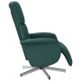 Sillón reclinable con reposapiés tela verde oscuro de , Sillones - Ref: Foro24-356661, Precio: 182,76 €, Descuento: %