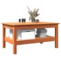Mesa de centro madera maciza de pino marrón cera 80x50x40 cm | Foro24.es | Tu tienda online para hogar, jardín y más Foro24.es