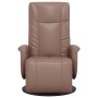 Sillón reclinable con reposapiés cuero sintético marrón de , Sillones - Ref: Foro24-356506, Precio: 215,65 €