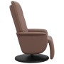 Sillón reclinable con reposapiés cuero sintético marrón de , Sillones - Ref: Foro24-356506, Precio: 215,65 €
