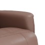 Sillón reclinable con reposapiés cuero sintético marrón de , Sillones - Ref: Foro24-356506, Precio: 215,65 €