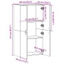 Armario archivador madera ingeniería gris hormigón 60x32x115 cm de , Armarios archivadores - Ref: Foro24-840775, Precio: 81,1...