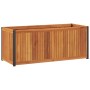 Jardinera de madera maciza de acacia y acero 110x45x44 cm | Foro24.es | Tu tienda online para hogar, jardín y más Foro24.es