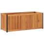 Jardinera de madera maciza de acacia y acero 110x45x44 cm | Foro24.es | Tu tienda online para hogar, jardín y más Foro24.es