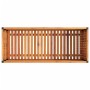 Jardinera de madera maciza de acacia y acero 110x45x44 cm | Foro24.es | Tu tienda online para hogar, jardín y más Foro24.es