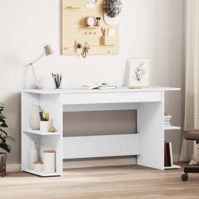Escritorio madera de ingeniería blanco 140x50x75 cm de , Escritorios - Ref: Foro24-840548, Precio: 103,98 €, Descuento: %